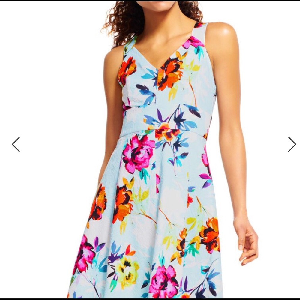 Adrianna papell floral dress